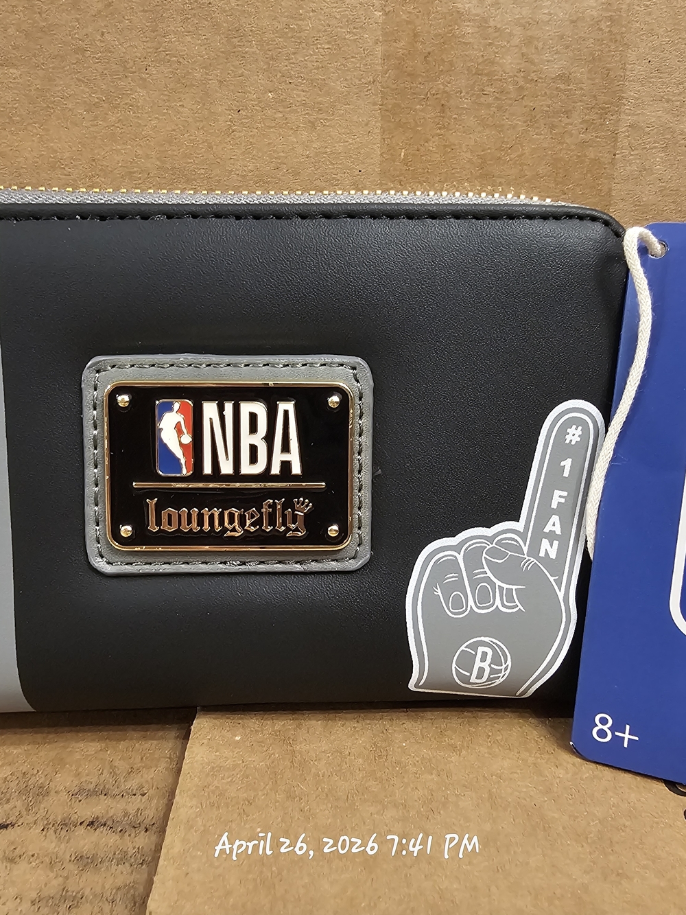 Brooklyn Nets Wallet 🖤 NBA Loungefly Zip Around Wallet